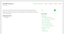 Desktop Screenshot of kendermore.it